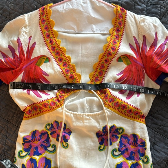 NWT Farm Rio Off-White Vivid Garden Maxi Dress New With Tags Size Small - Picture 13 of 13